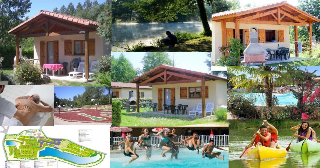 Отель Camping Les Lacs De Courtes Estang Экстерьер фото
